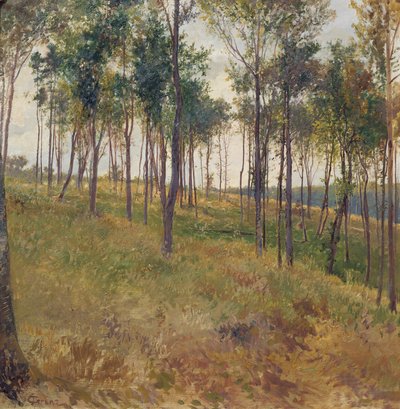 Motyw lasu w pobliżu Kritzendorf autorstwa Carl Raimund Lorenz