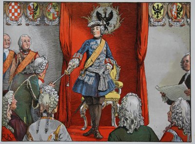 Hołd dóbr śląskich, 17 listopada 1741 autorstwa Carl Röchling