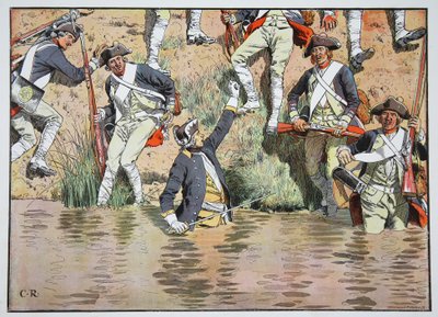 Książę Henryk w bitwie praskiej, 6 maja 1757 autorstwa Carl Röchling