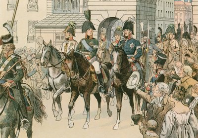 Wjazd monarchów sprzymierzonych do Paryża w 1815 r. autorstwa Carl Rohling