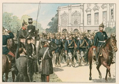 Ostatnia parada Fryderyka III, cesarza niemieckiego i króla Prus (1831-1888), w 1888 r. autorstwa Carl Rohling