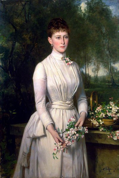 Portret wielkiej księżnej Elizavety Fiodorovnej, 1864–1918, 1885. autorstwa Carl Rudolph Sohn
