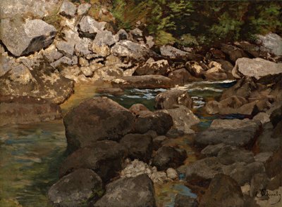 Górski Potok z Głazami, 1888-1889 autorstwa Carl Schuch