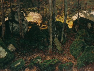 Waldinneres w pobliżu Saut du Doubs autorstwa Carl Schuch
