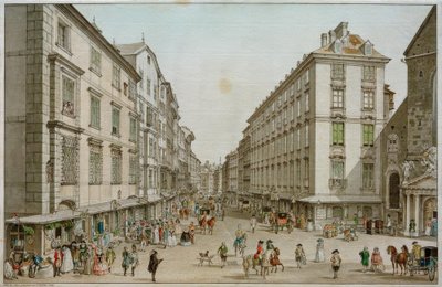 Kohlmarkt w Wiedniu autorstwa Carl Schütz