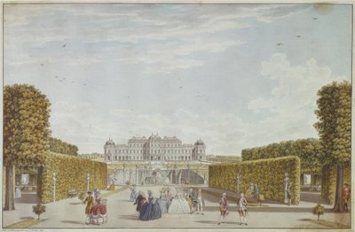 Wiedeń, Górny Belweder / Schütz autorstwa Carl Schütz