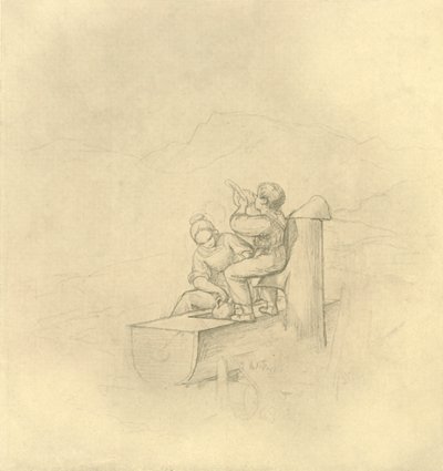 Am Brunnen, połowa końca XIX wieku, ok. 1924. autorstwa Carl Spitzweg