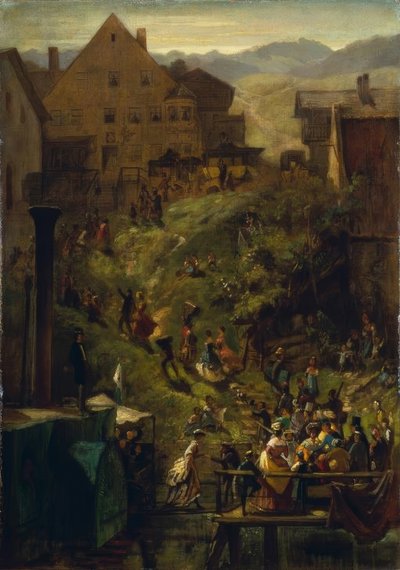 Przylot do Seeshaupt autorstwa Carl Spitzweg