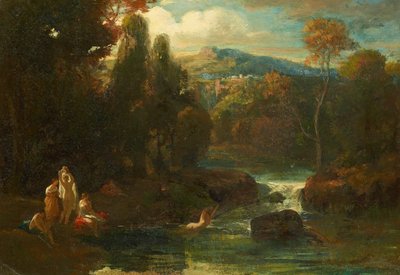 Kąpiące się kobiety autorstwa Carl Spitzweg