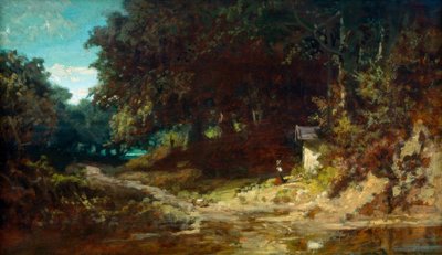 Modląca się dziewczyna przed leśną kaplicą autorstwa Carl Spitzweg