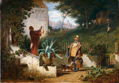 Przyjaciele z dzieciństwa autorstwa Carl Spitzweg