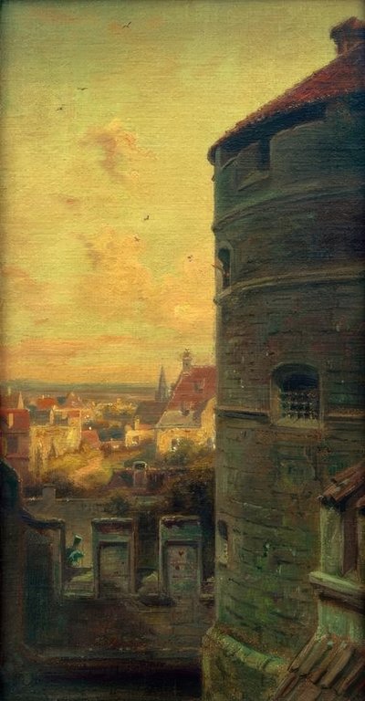 Wieża fermentacyjna w Rothenburg ob der Tauber autorstwa Carl Spitzweg