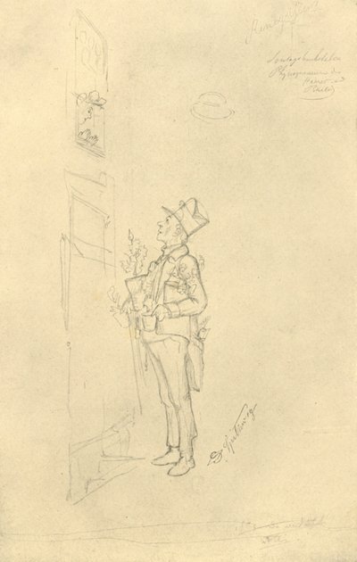 Der Gratulant, połowa końca XIX wieku, ok. 1924. autorstwa Carl Spitzweg