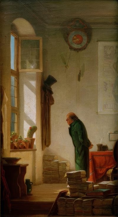 Miłośnik kaktusów autorstwa Carl Spitzweg