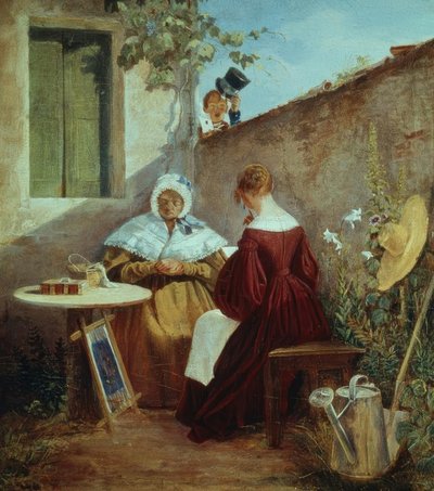 List miłosny autorstwa Carl Spitzweg