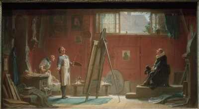 portrecista autorstwa Carl Spitzweg