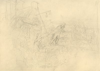 Der Zechpreller, połowa końca XIX wieku, ok. 1924. autorstwa Carl Spitzweg