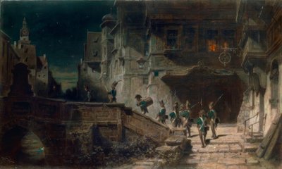 Scharwache autorstwa Carl Spitzweg