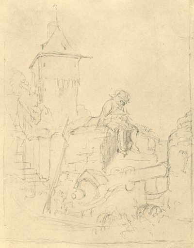 Die Schildwache, połowa końca XIX w., ok. 1924. autorstwa Carl Spitzweg