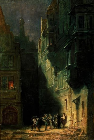 Serenada autorstwa Carl Spitzweg