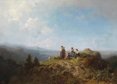 Dirndls na Alm autorstwa Carl Spitzweg