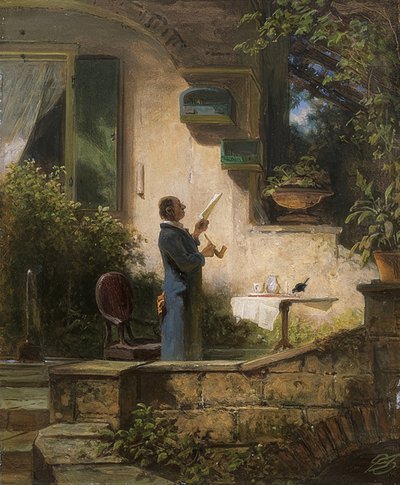 Ważny list. (Wykład) autorstwa Carl Spitzweg