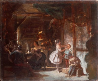 Za kulisami autorstwa Carl Spitzweg