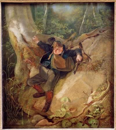 Wypadek na polowaniu autorstwa Carl Spitzweg