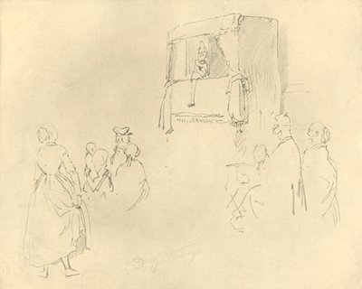 Kasperltheater I, połowa końca XIX w., ok. 1924. autorstwa Carl Spitzweg