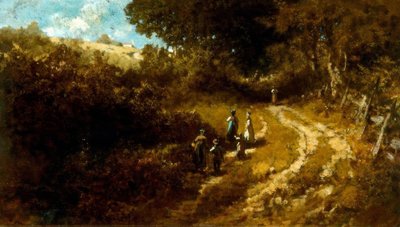 Kościół w pobliżu Dachau autorstwa Carl Spitzweg