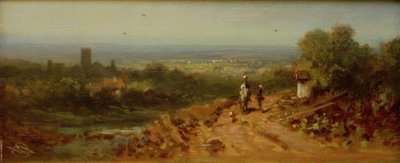 Krajobraz z jeźdźcem autorstwa Carl Spitzweg