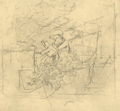 Lektüre, połowa końca XIX wieku, ok. 1924. autorstwa Carl Spitzweg