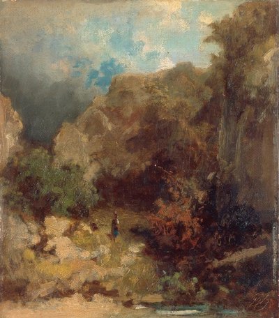 Dziewczyna w lesie autorstwa Carl Spitzweg