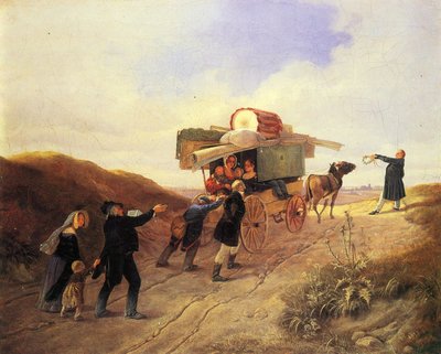 Podróżujący komicy autorstwa Carl Spitzweg