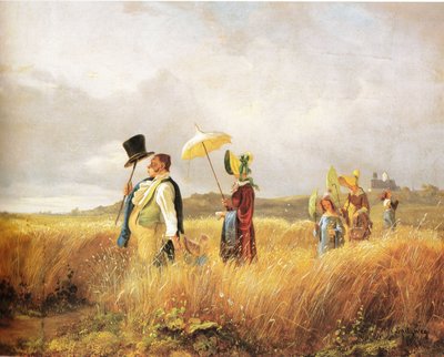 Niedzielny spacer autorstwa Carl Spitzweg