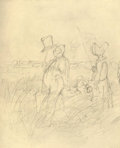 Sonntagsspaziergang, połowa końca XIX wieku, ok. 1924. autorstwa Carl Spitzweg