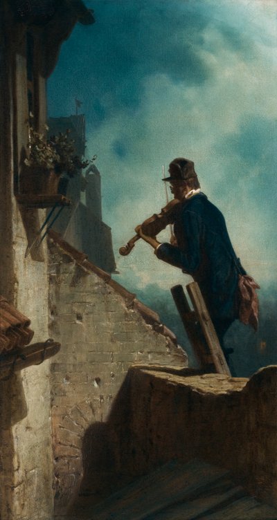 serenada autorstwa Carl Spitzweg