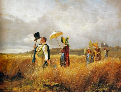 Niedzielny spacer autorstwa Carl Spitzweg