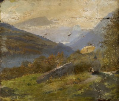 Malarz, ok.1860 autorstwa Carl Spitzweg