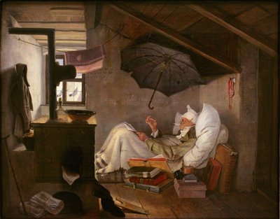 Biedny poeta autorstwa Carl Spitzweg