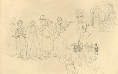 Verschiedene Typn, połowa końca XIX wieku, ok. 1924. autorstwa Carl Spitzweg
