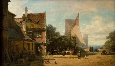 Karczma nad jeziorem autorstwa Carl Spitzweg