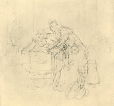 Zollvisitation II, połowa końca XIX w., ok. 1924. autorstwa Carl Spitzweg