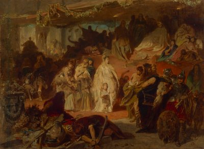 Thusnelda w triumfalnej procesji Germanika autorstwa Carl Theodor von Piloty