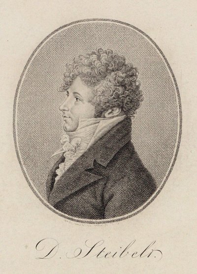 Portret pianisty i kompozytora Daniela Steibelta 1765-1823 , 1809. autorstwa Carl Traugott Riedel