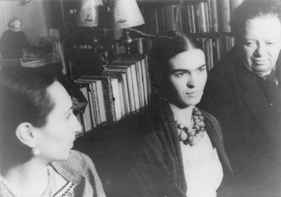 Frida Kahlo i Diego Rivera podczas wizyty w Nowym Jorku autorstwa Carl Van Vechten