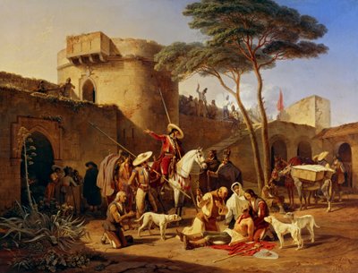 Hiszpańscy partyzanci w forcie autorstwa Carl Wilhelm Freiherr von Heideck