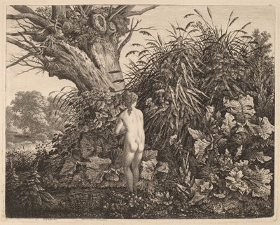 Kąpiąca się dziewczyna autorstwa Carl Wilhelm Kolbe