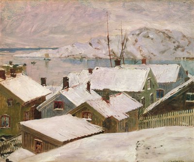 Fiskebackskil zimą, 1899 autorstwa Carl Wilhelm Wilhelmson