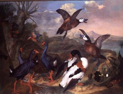 Ptaki w krajobrazie autorstwa Carl Wilhelm de Hamilton